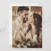 Lebhaftes Summer Wedding Monogram Foto Save The Date (Rückseite)