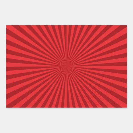 Lebhaftes Sunburst Pattern Trio Geschenkpapier Set (Vorderseite 2)