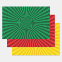Lebhaftes Sunburst Pattern Trio