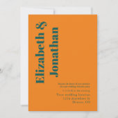 Lebhaftes Sunrise Mix & Match Wedding Welcome Part Einladung (Vorderseite)