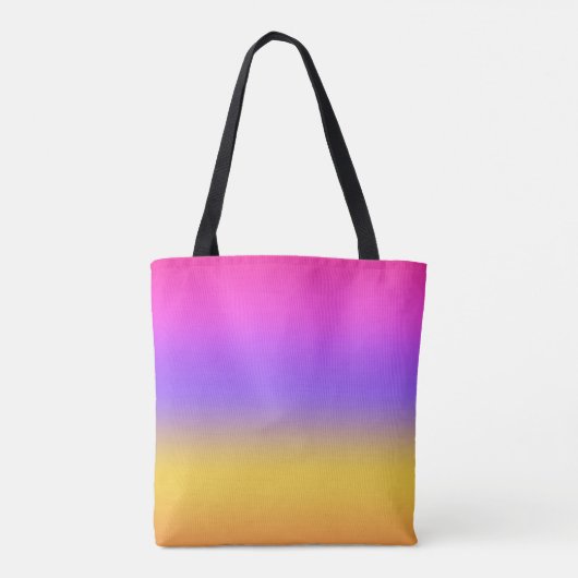 Lebhaftes Sunset Ombre Gradient Design Tasche (Rückseite)