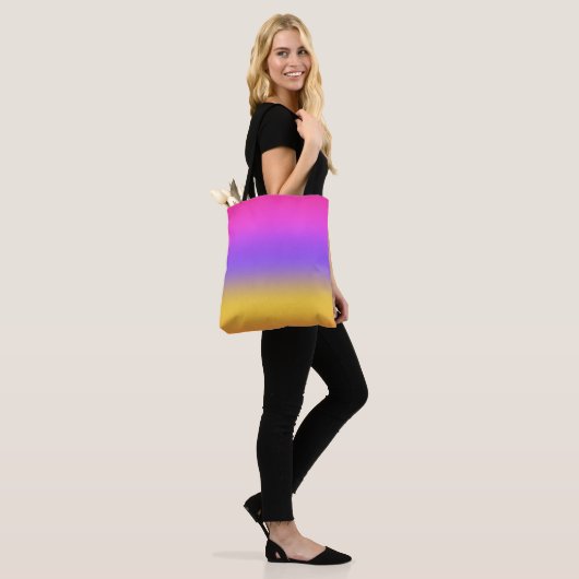 Lebhaftes Sunset Ombre Gradient Design Tasche (Am Model)