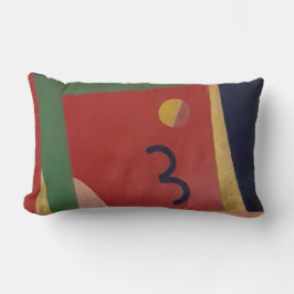 Lebhaftes Suprematist-Französisches Kissen von Can