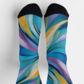 Lebhaftes Swirling Socken (Oben)