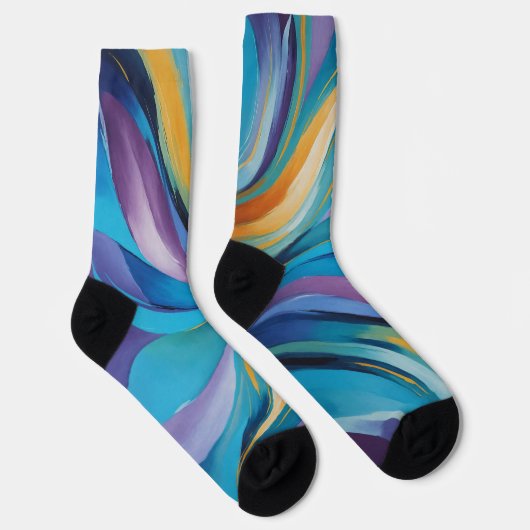 Lebhaftes Swirling Socken (Rechts)