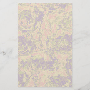 Lebhaftes Tarnmuster der Blume Briefpapier