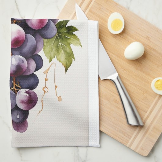 Lebhaftes Taschentuch aus Trauben Geschirrtuch (Viertel Falte)
