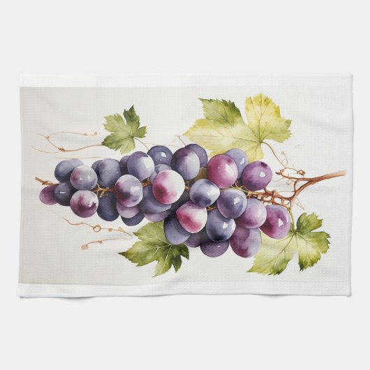 Lebhaftes Taschentuch aus Trauben Geschirrtuch (Horizontal)