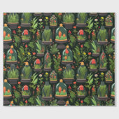 Lebhaftes Terrarium Decoupage Wrapping Paper Geschenkpapier (Flach)