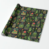 Lebhaftes Terrarium Decoupage Wrapping Paper Geschenkpapier (Ungerollt)