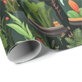 Lebhaftes Terrarium Decoupage Wrapping Paper Geschenkpapier (Rolleneckpunkt)