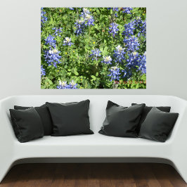 Lebhaftes Texas Bluebonnet Wall Poster