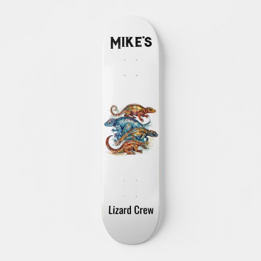 Lebhaftes Totem der Stammesechse Skateboard (Vorne)