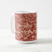 Lebhaftes, traditionelles Gewebe mit eigenem Flo Kaffeetasse (Vorderseite Links)
