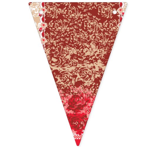 Lebhaftes, traditionelles Gewebe mit eigenem Flo Wimpelkette (Erste Fahne)