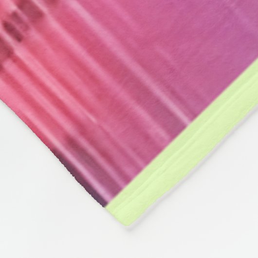 Lebhaftes tropisches Flamingo-Glühdesign Fleecedecke (Ecke)