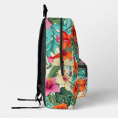 Lebhaftes tropisches Muster Bedruckter Rucksack (Links)