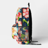 Lebhaftes tropisches Muster Bedruckter Rucksack (Rechts)