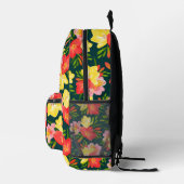 Lebhaftes tropisches Muster Bedruckter Rucksack (Rechts)