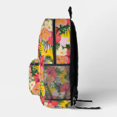 Lebhaftes tropisches Muster Bedruckter Rucksack (Rechts)