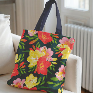 Lebhaftes tropisches Muster Tasche