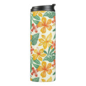 Lebhaftes tropisches Muster Thermosbecher (Nach links gedreht)