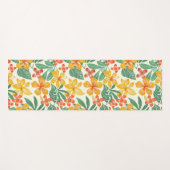 Lebhaftes tropisches Muster Yogamatte (Vorderseite (Horizontal))