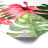 Lebhaftes, tropisches, nicht gestecktes Begrüßungs Poster (Ecke)