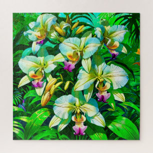 Lebhaftes tropisches Orchid Puzzle
