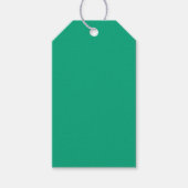 Lebhaftes Türkis Geschenkanhänger (Vorderseite)