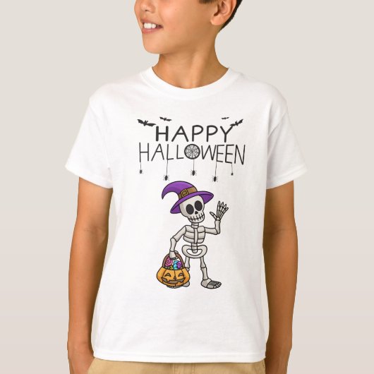 Lebhaftes und lustiges Halloween T-Shirt (Vorderseite)