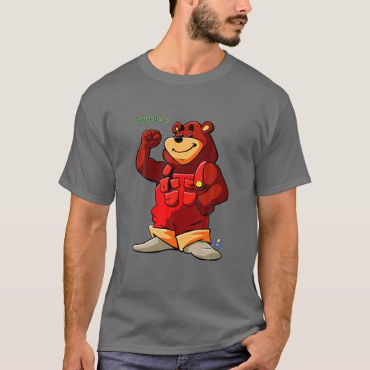 Lebhaftes Unterhaltungsprogramm: Fatty Bär T-Shirt (Vorderseite)