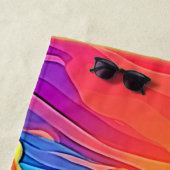 Lebhaftes Unterwasser-Sonnenuntergang Strandtuch (Beispiel)