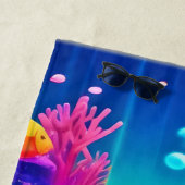 Lebhaftes Unterwasserparadies gefunden Strandtuch (Beispiel)