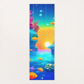 Lebhaftes Unterwasserparadies gefunden Yogamatte (Rückseite)