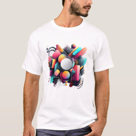 Lebhaftes Urban Abstrakt T-Shirt
