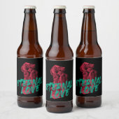 Lebhaftes, urbanes, trendiges Grafikdesign Ewige L Bierflaschenetikett (Flaschen)