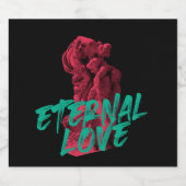 Lebhaftes, urbanes, trendiges Grafikdesign Ewige L Bierflaschenetikett (Einzelnes Label)