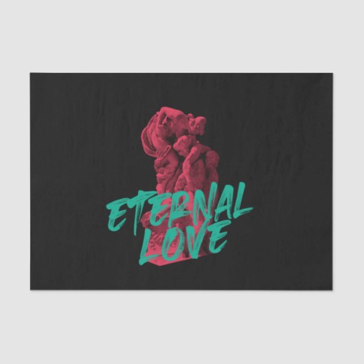 Lebhaftes, urbanes, trendiges Grafikdesign Ewige L Seidenpapier (Vorderseite)