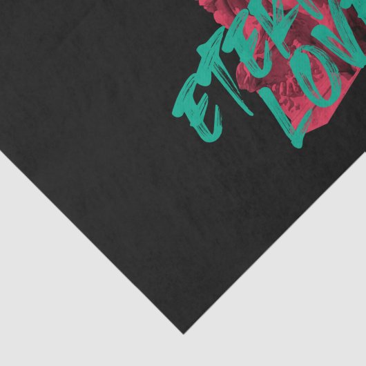 Lebhaftes, urbanes, trendiges Grafikdesign Ewige L Seidenpapier (Ausschnitt)