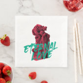 Lebhaftes, urbanes, trendiges Grafikdesign Ewige L Serviette (Beispiel)