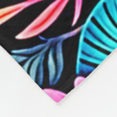 Lebhaftes, verzaubertes Forest Mushroom Artwork Fleecedecke (Ecke)