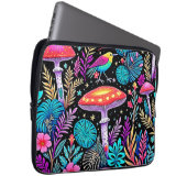 Lebhaftes, verzaubertes Forest Mushroom Artwork Laptopschutzhülle (Vorne Rechts)