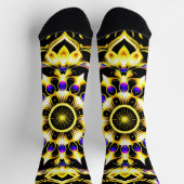 Lebhaftes Verziertes Mandala Design Socken (Oben)