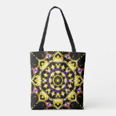 Lebhaftes Verziertes Mandala Design Tasche (Rückseite)