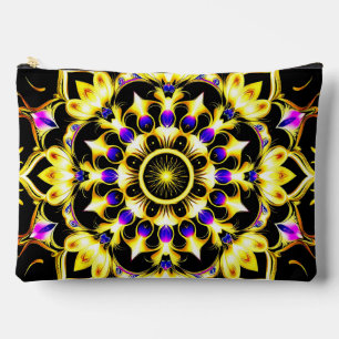 Lebhaftes Verziertes Mandala Design Zubehörtasche