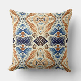 Lebhaftes, vielfarbiges klassisches Stoffmuster Kissen