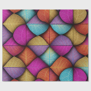 Lebhaftes, vielfarbiges klassisches trendiges Desi Geschenkpapier