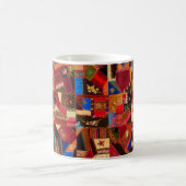 Lebhaftes Vintages Crazy Quilt Kaffeetasse (Mittel)