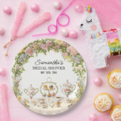 Lebhaftes Vintages Tee-Party-Brautparty Pappteller (Party)